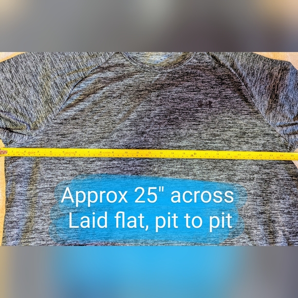 Under Armour Men's Size XXL, EUC Tech Tee Loose fit, heather grey workout shirt - Picture 6 of 14